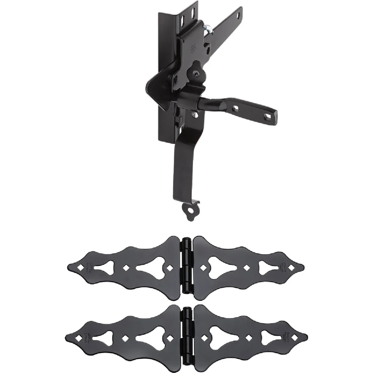 Green National 8 In. Black Ornamental Gate Kit Refined