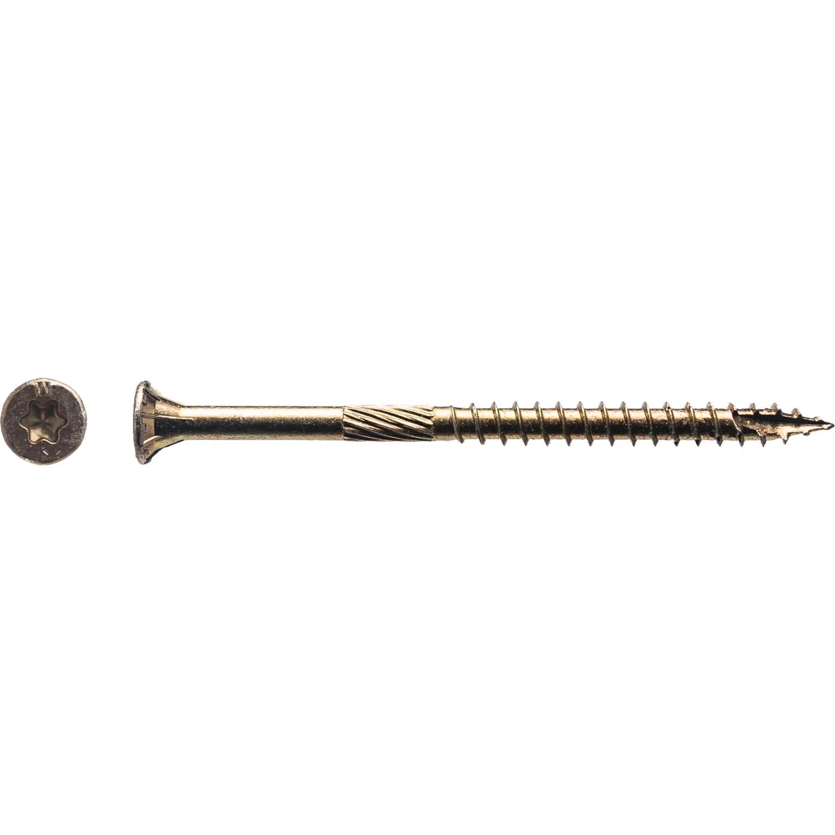Environmentally Friendly Big Timber 9 x 2-3 4 In. Yellow Zinc Flat Head Wood Screw 430 Ct. 5 Lb. Original Design