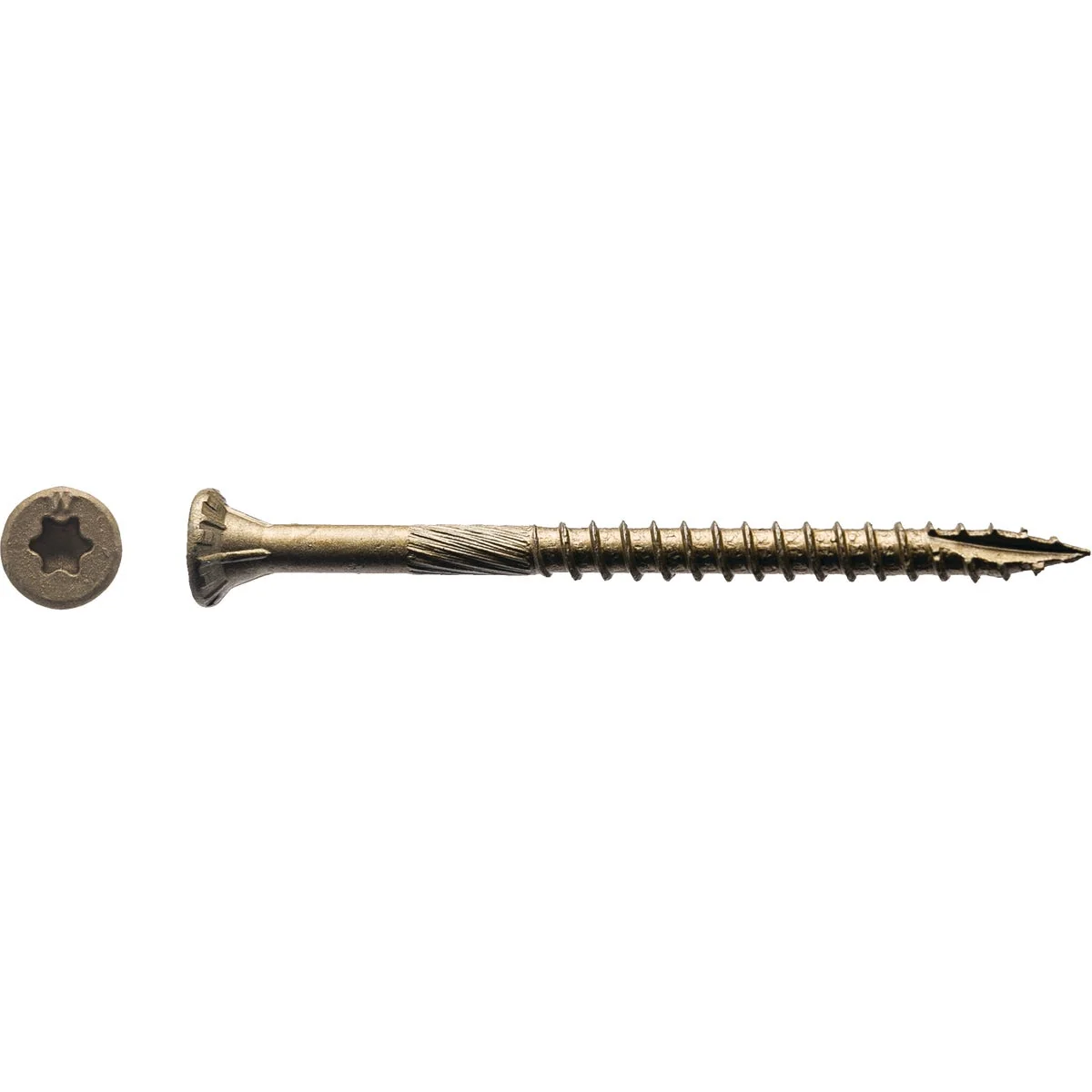 Functional Big Timber 9 x 2-1 2 In. Bronze Flat Head Wood Screw 2500 Ct. Advanced