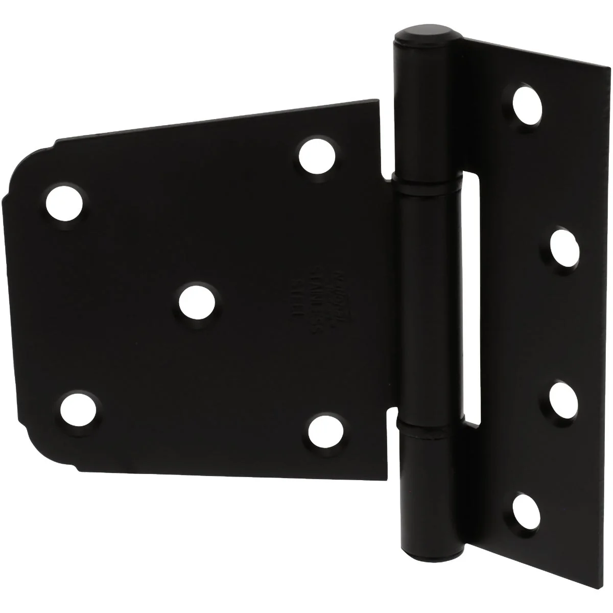 Recyclable National Hardware 3-1 2 In. Matte Black Extra Heavy Gate Hinge Relaxed