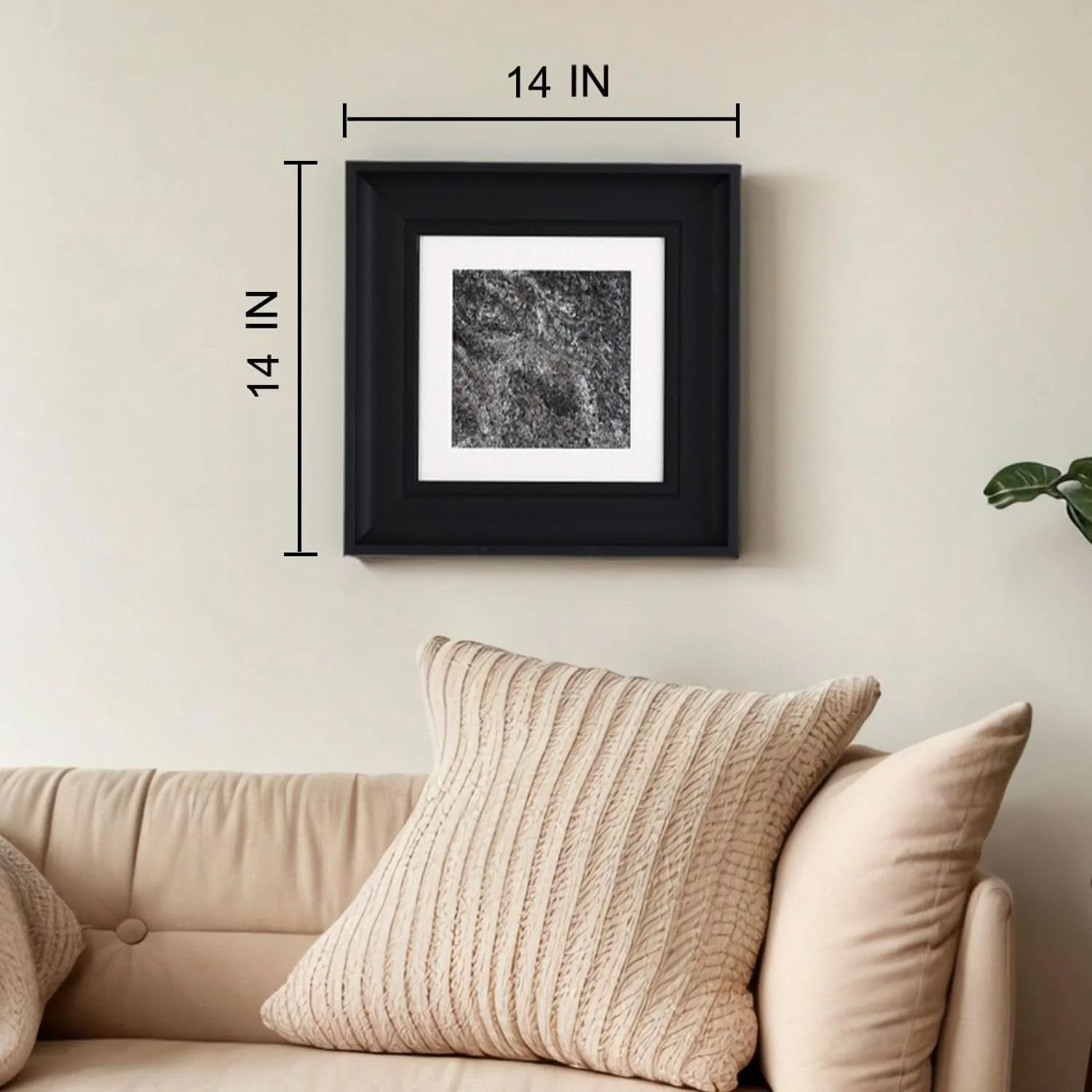 Proven Framed Premium Natural Marble Wall Art 14x14 Inches High-Performance