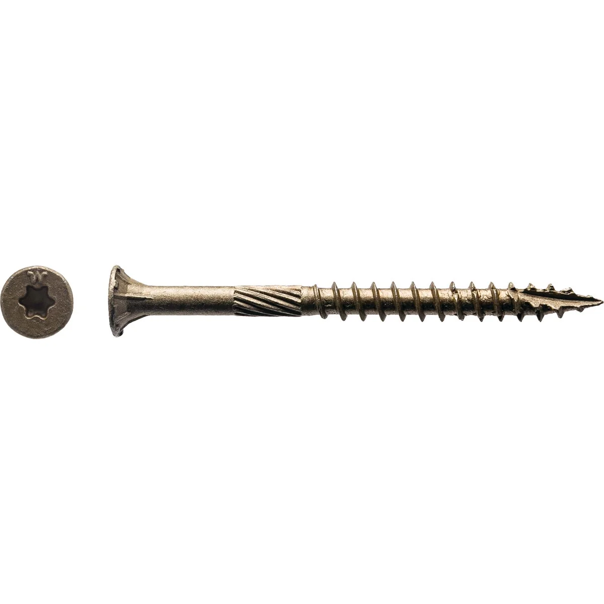 Professional Big Timber 10 x 3 In. Bronze Flat Head Wood Screw 320 Ct. 5 Lb. Refined