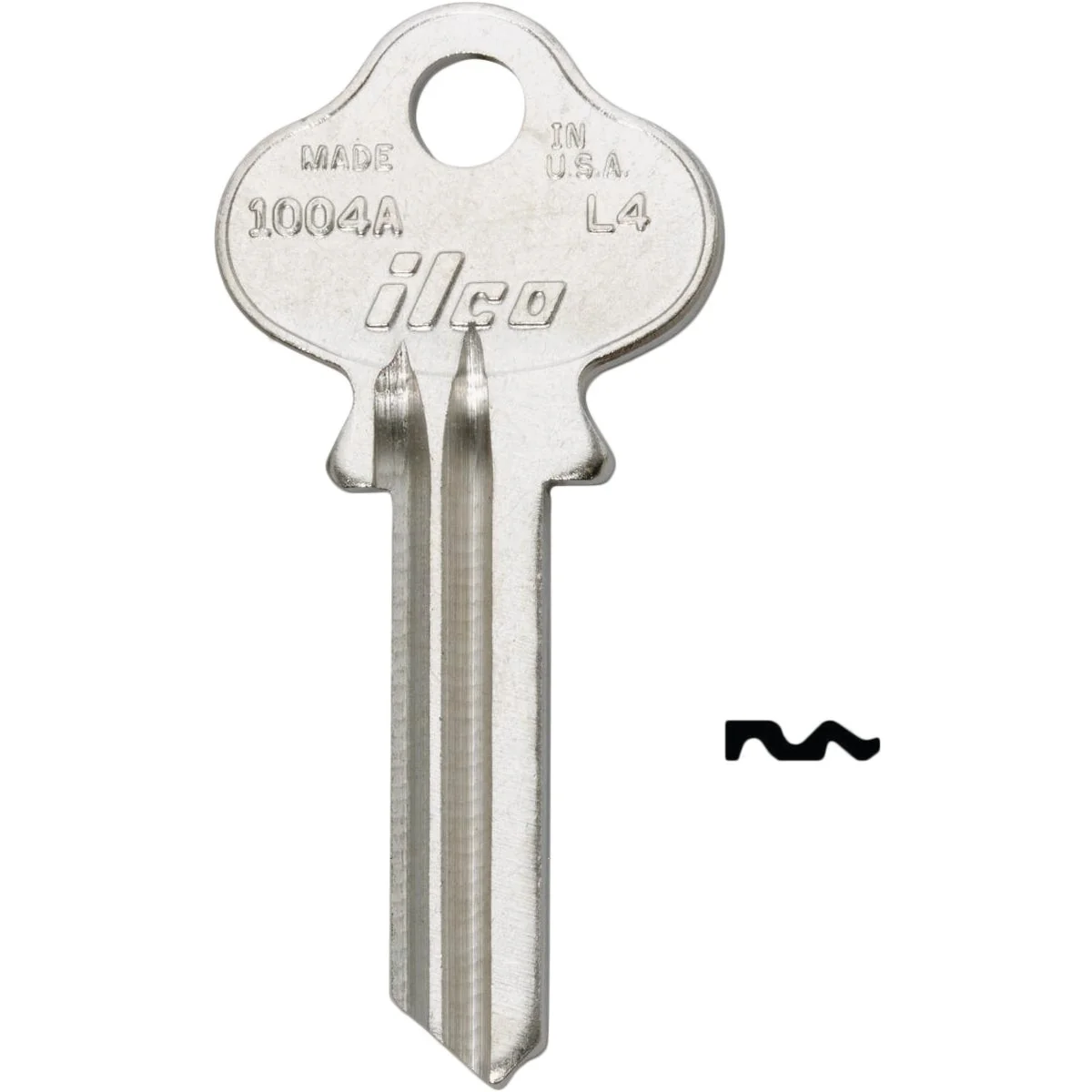 Classic ILCO Lockwood Nickel Plated House Key L1 250-Pack Fine Crafted