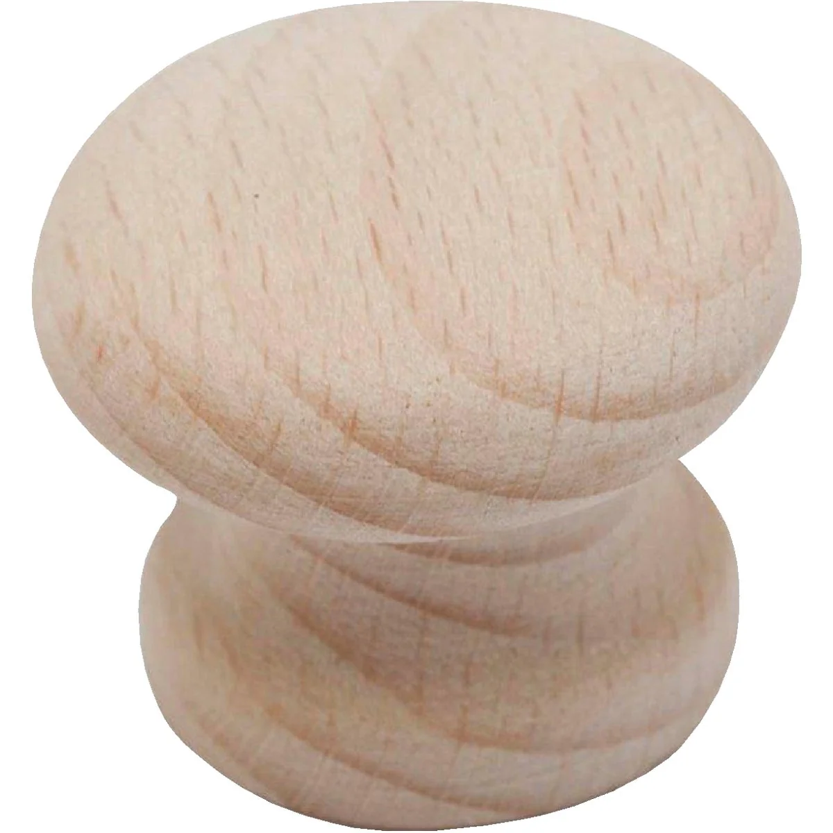 Premium Material Do it Wood Hardwood Round 1 In. Cabinet Knob 2-Pack Practical