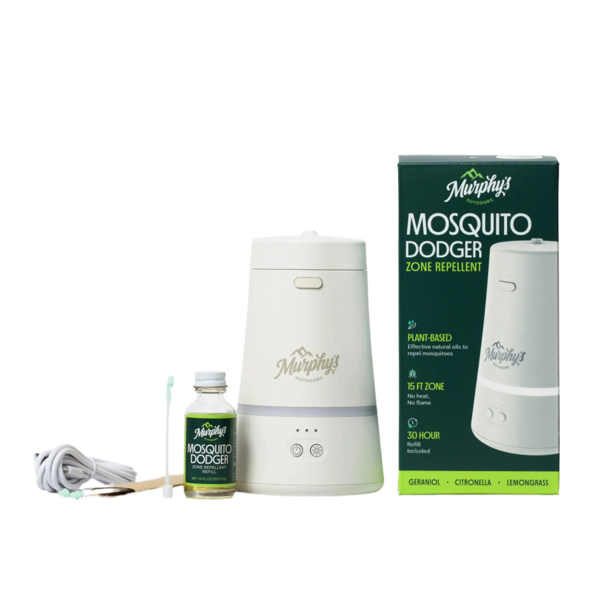 Enhanced Murphy's Naturals Mosquito Dodger Zone Repellent Device Environmentally Friendly
