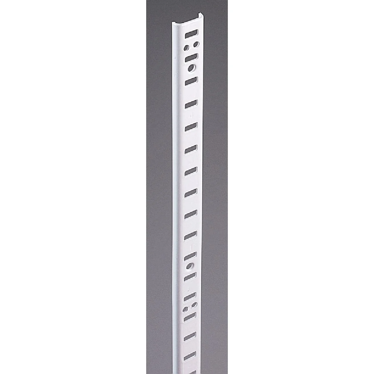 Next-Generation Knape Vogt 255 Series 36 In. Zinc-Plated Steel Mortise-Mount Pilaster Shelf Standard Reusable