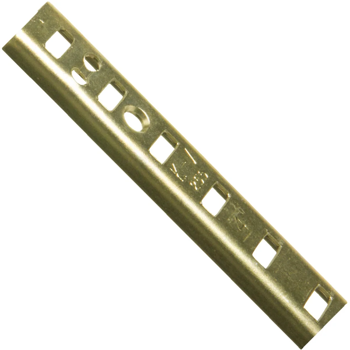 Artisan Knape Vogt 255 Series 48 In. Brass Mortise-Mount Pilaster Shelf Standard Smooth