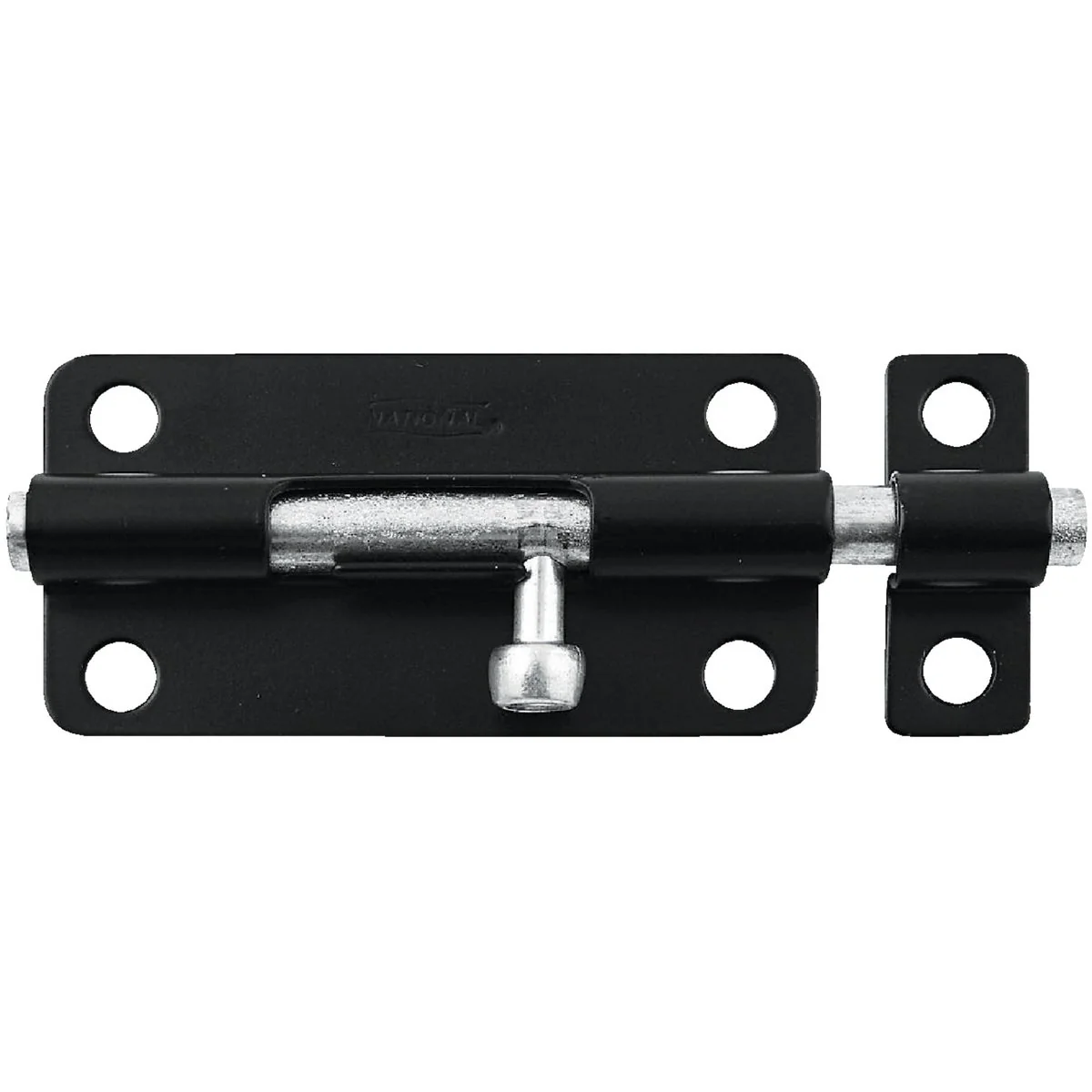 Professional National 4 In. Black Steel Door Barrel Bolt World-Class