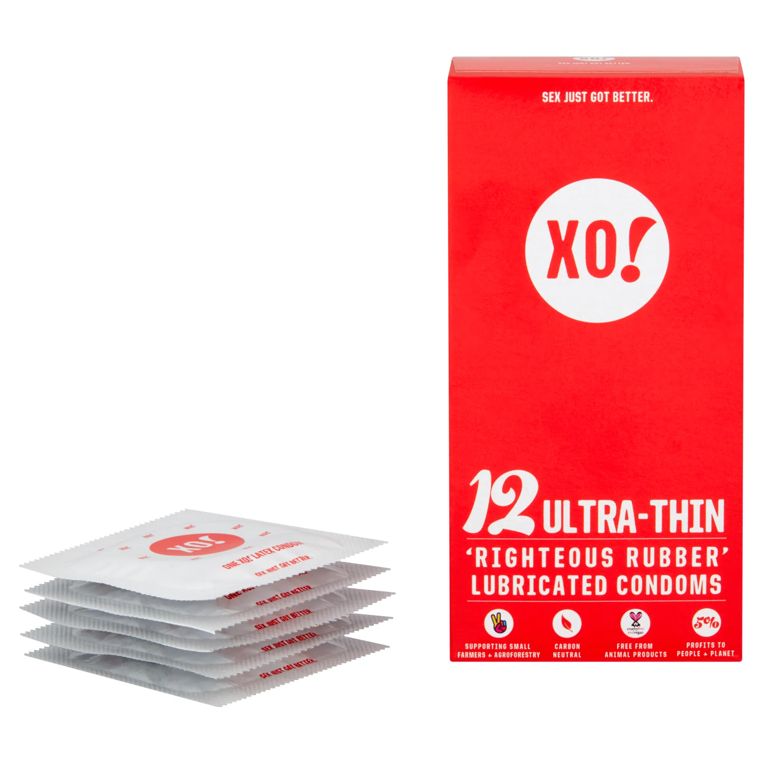 Specialty Here We Flo XO by Flo Ultra-thin Extra Natural Feel Vegan Condoms Regular Fit Top-Quality