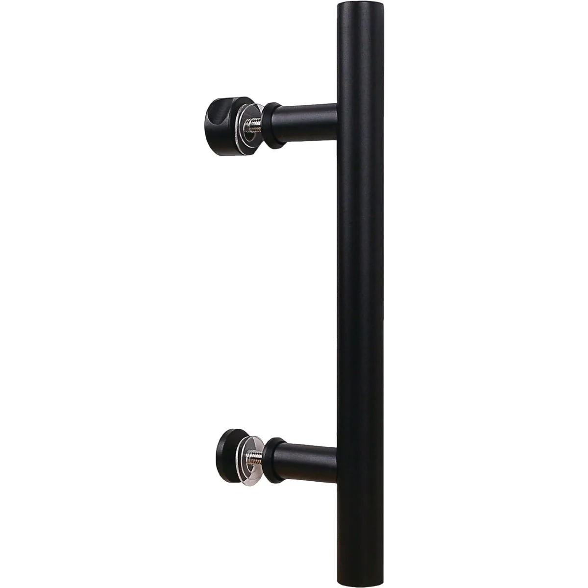 Crafted National V1001 12 In. Matte Black Madison Interior Barn Door Pull Refined