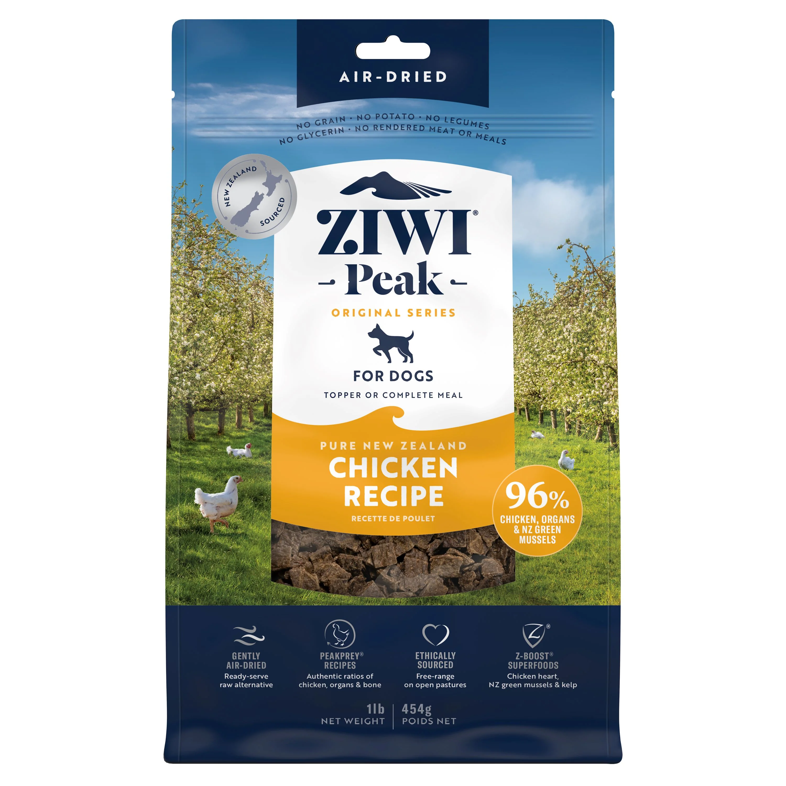 Top-Quality ZIWI Air-Dried Dog Food - Chicken – All Natural High Protein Grain Limited Ingredient Refined