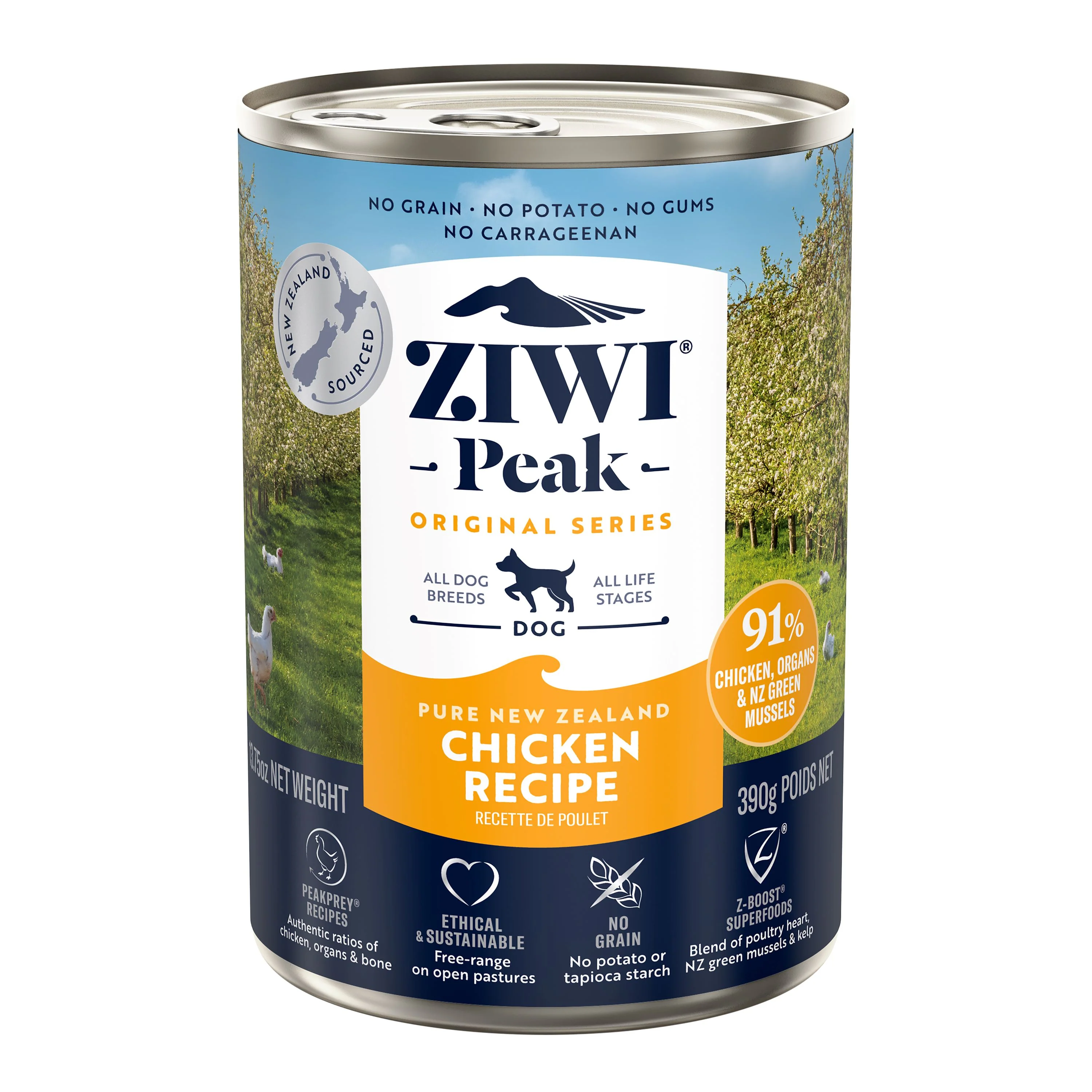 Long-Lasting ZIWI Canned Wet Dog Food – All Natural High Protein Grain Limited Ingredient Recyclable