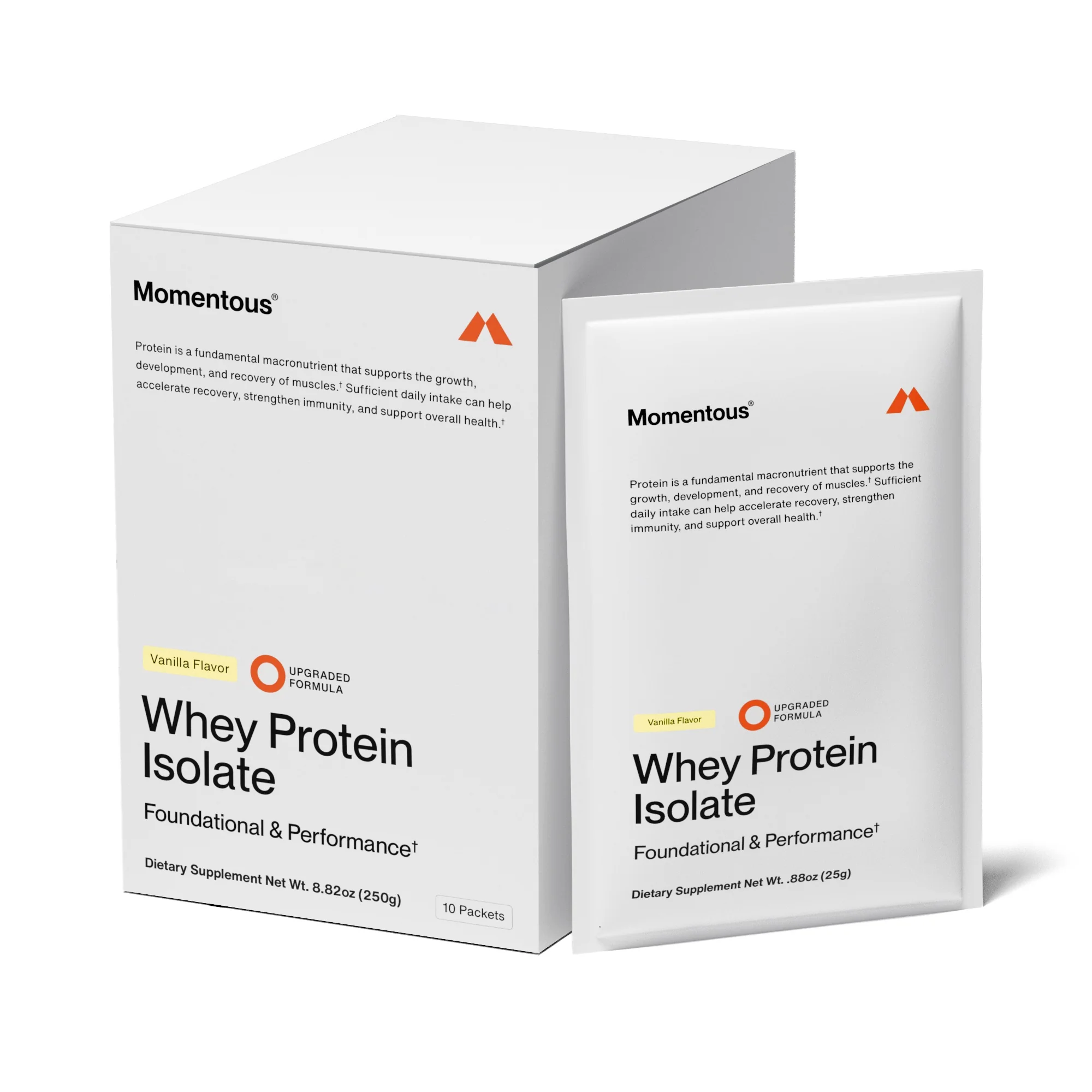 Convenient Momentous Whey Protein Single Serve Artisan