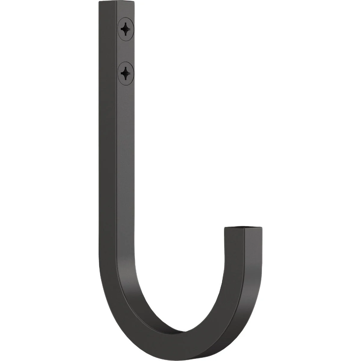 Carefully Designed National Hardware 4 In. Matte Black Reed Multipurpose Hook 2-Pack Enhanced