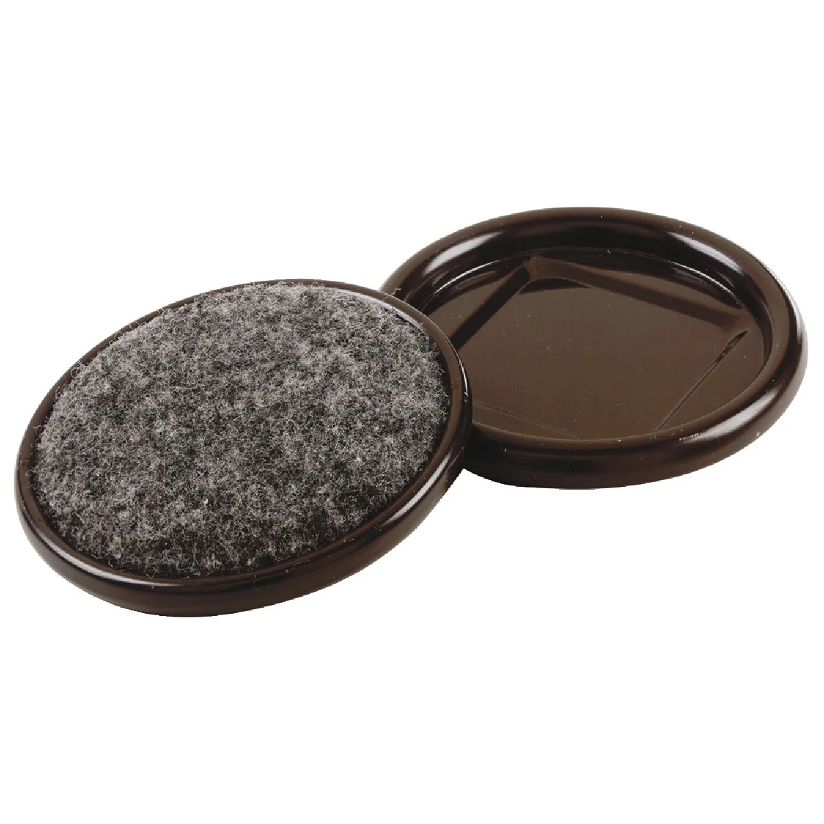 Lightweight Do it 2 In. Inner Diameter Round Metal Cup Felt Furniture Leg Cup 4-Pack Luxury