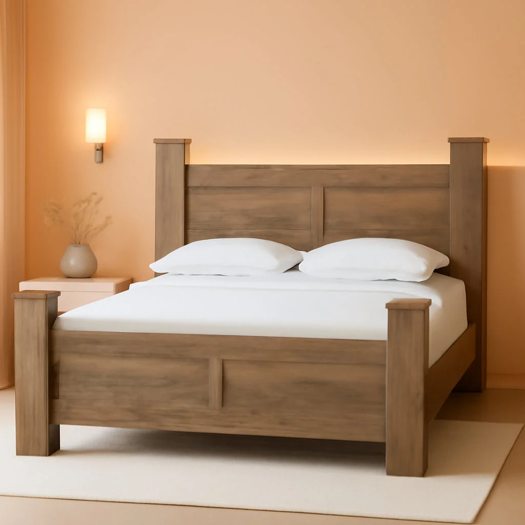 Classic Ashley Signature King Size Poster Bed Frame Hickory Responsible