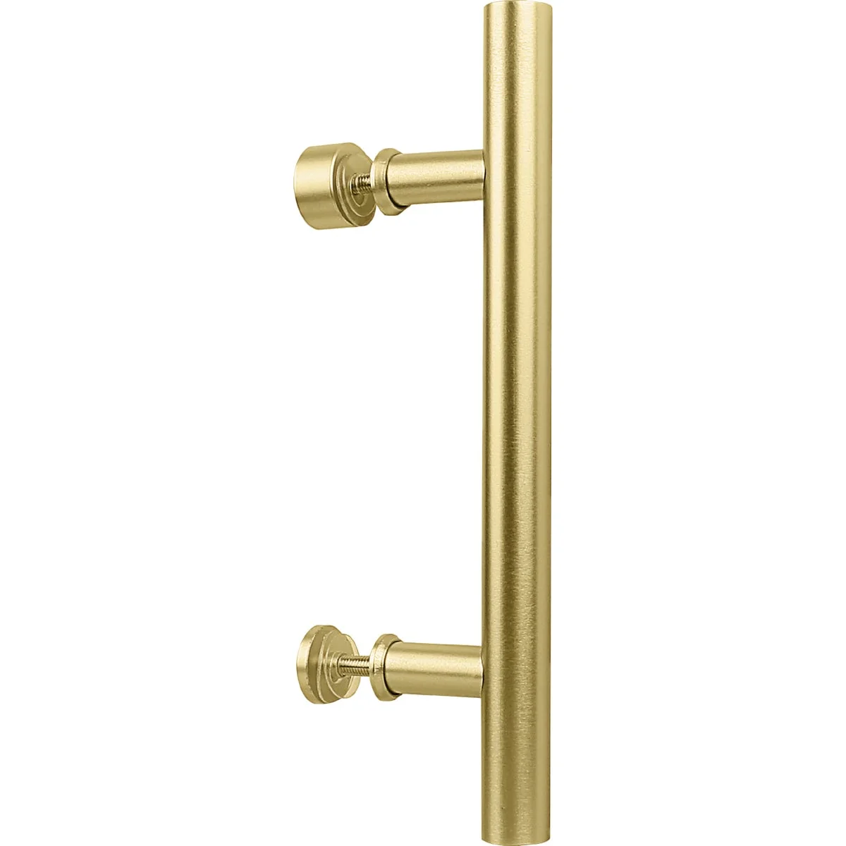 Clean National V1001 12 In. Brushed Gold Madison Interior Barn Door Pull Elite