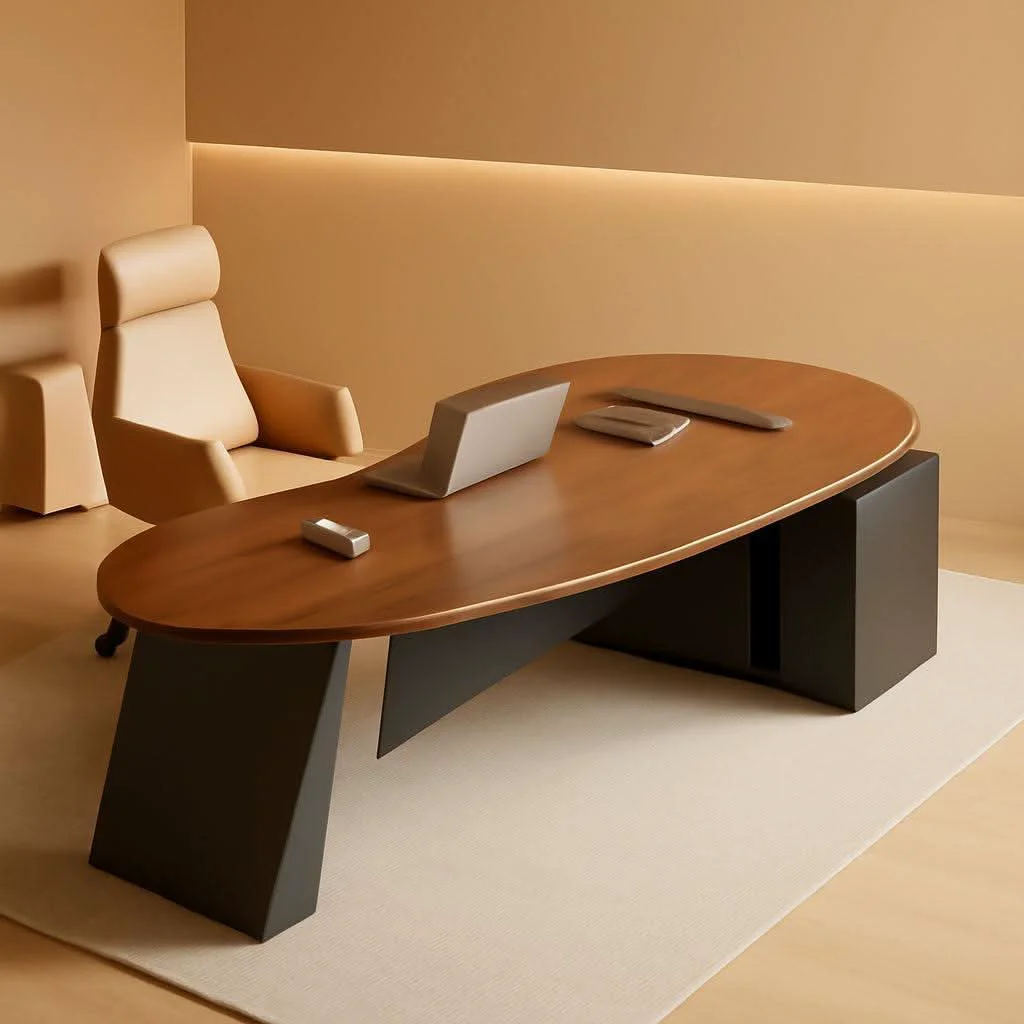 Next-Generation Spacious L Shaped Executive Desk With Side Storage System High-Grade