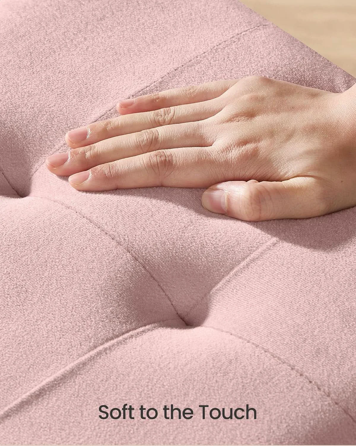 Optimized Jelly Pink Velvet Storage Ottoman Bench 15x30 Inches High-Grade