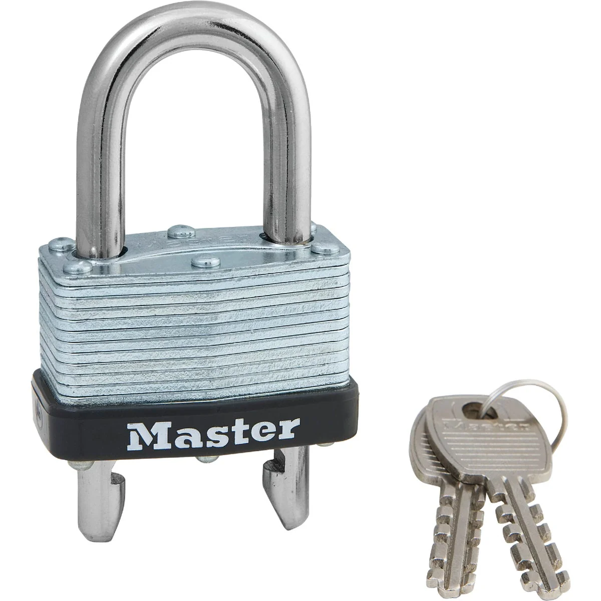 Professional Master Lock 1-3 4 In. W. Warded Keyed Different Padlock with 5 8 In. To 2 In. Adjustable Shackle Soft