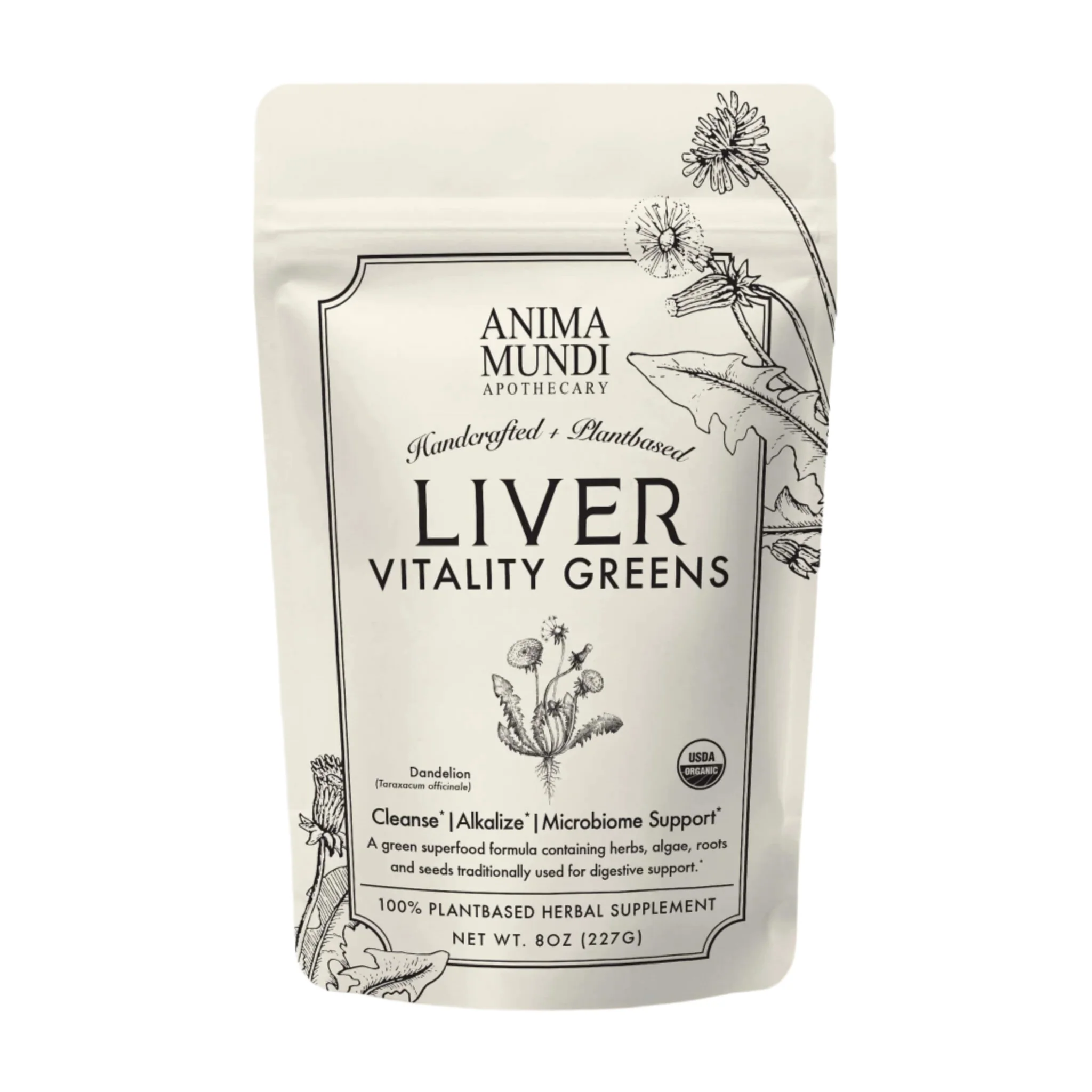 Breathable Anima Mundi LIVER VITALITY Greens Daily Cleanser Lightweight