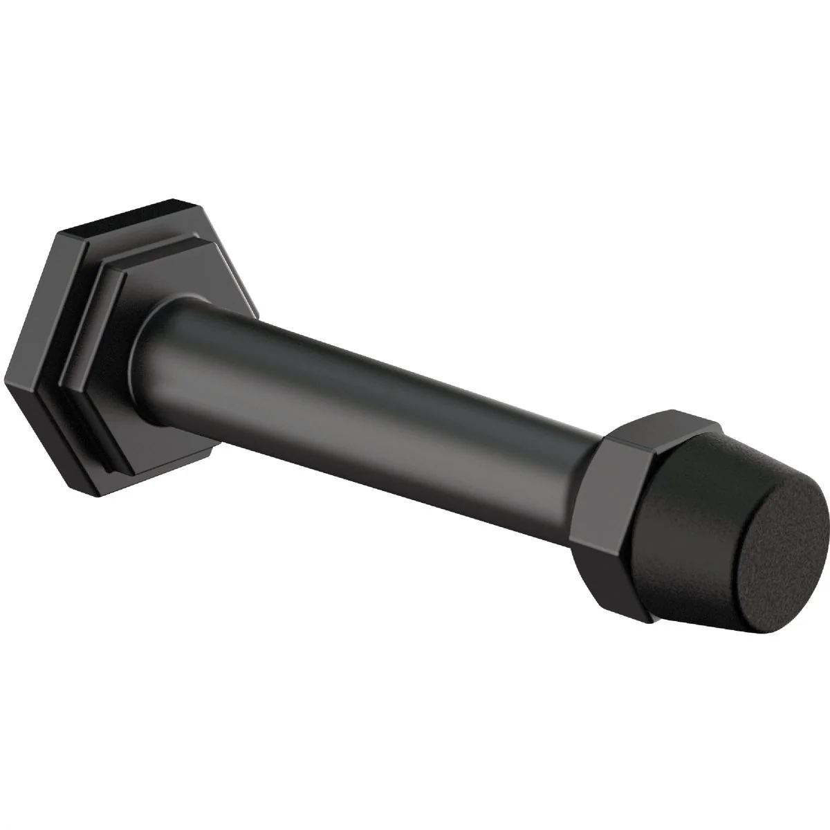 Detailed National Hardware 3 In. Matte Black Powell Door Stop Selected