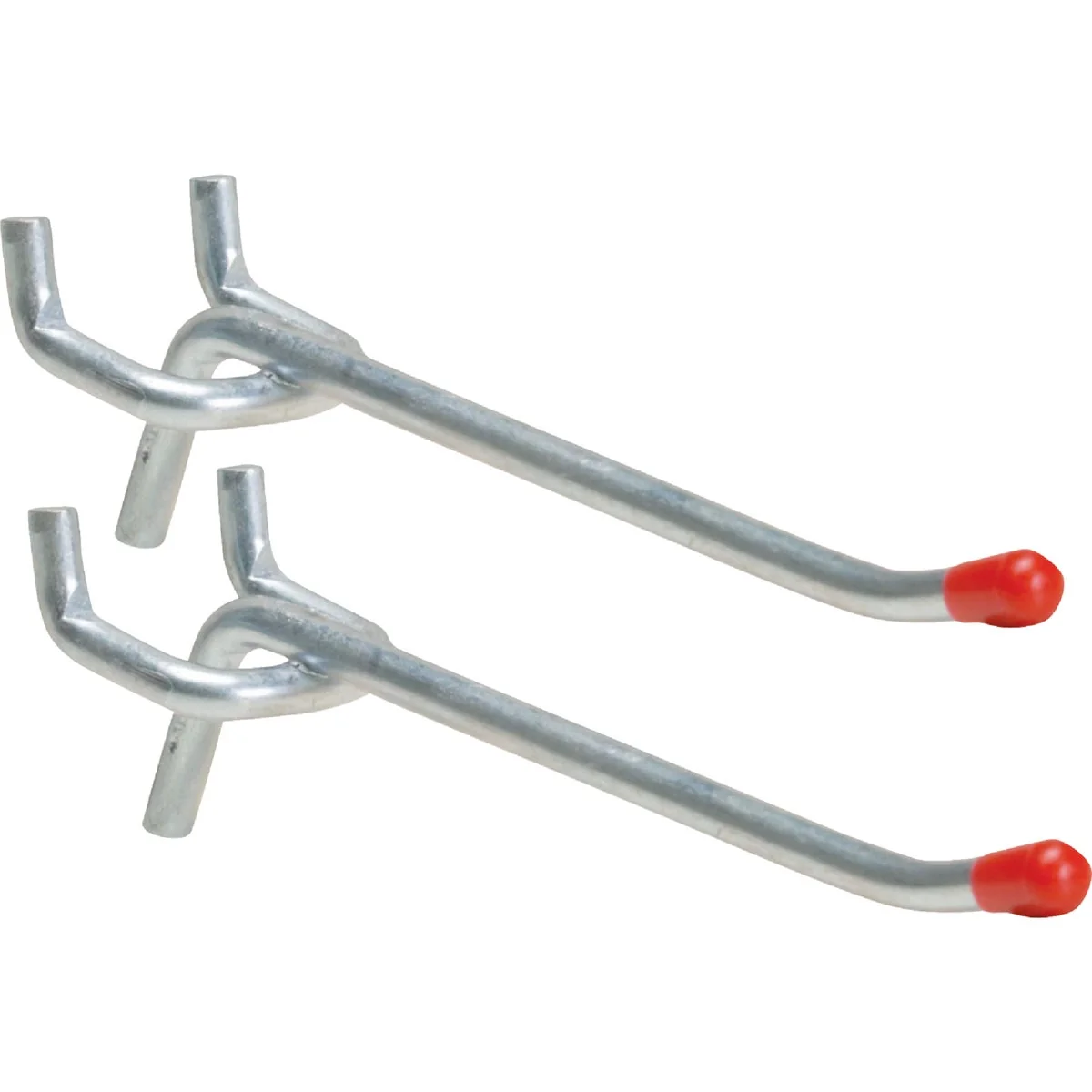 Smart 4 In. Medium Duty Safety Tip Straight Pegboard Hook 2-Count Soft