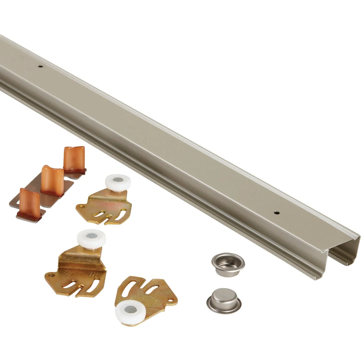 Verified Johnson 72 In. Steel Bypass Door Hardware Set Convenient