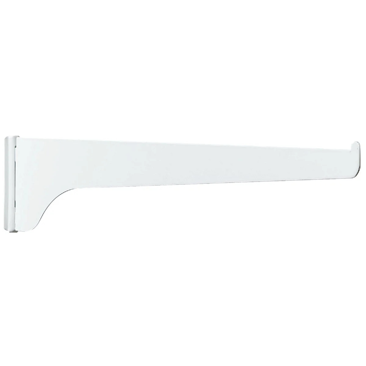 Official Knape Vogt 180 Series 12 In. White Steel Regular-Duty Single-Slot Shelf Bracket Functional
