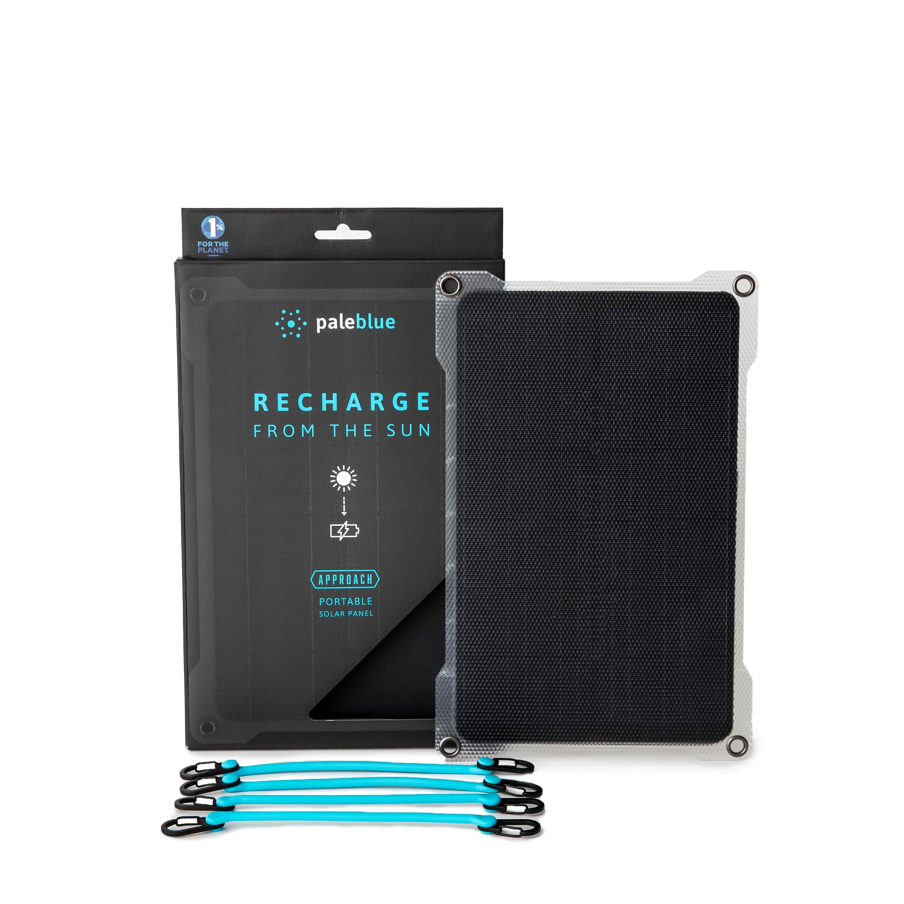 Dependable Paleblue Portable Solar Charger 7 Watts Max Output High-Performance