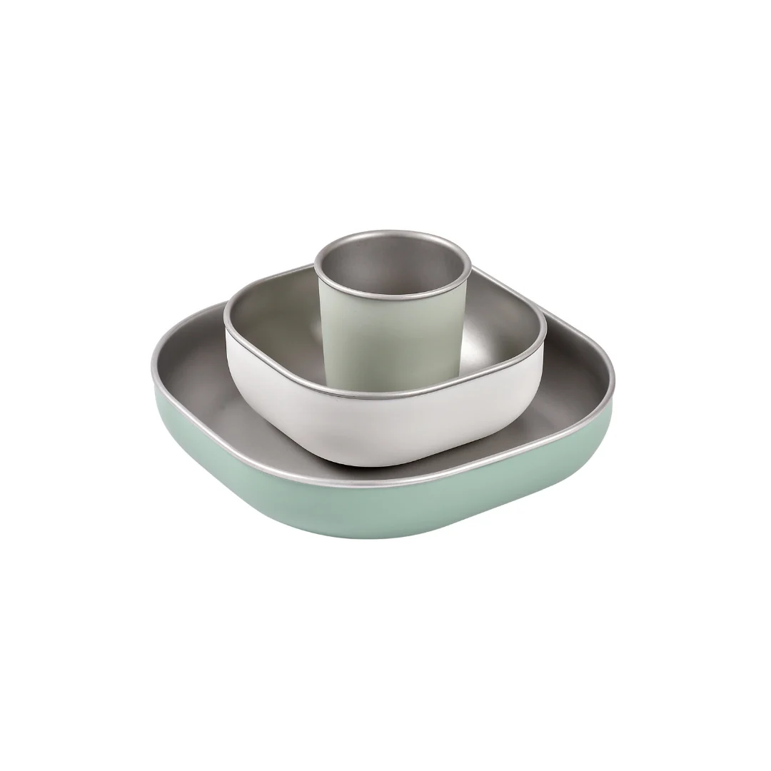 Exceptional BEABA Stainless Steel Meal Set Stylish