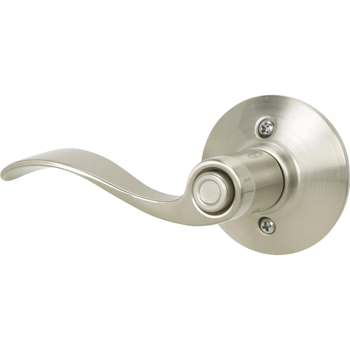 Pure Schlage Satin Nickel Accent Privacy Door Lever Classic