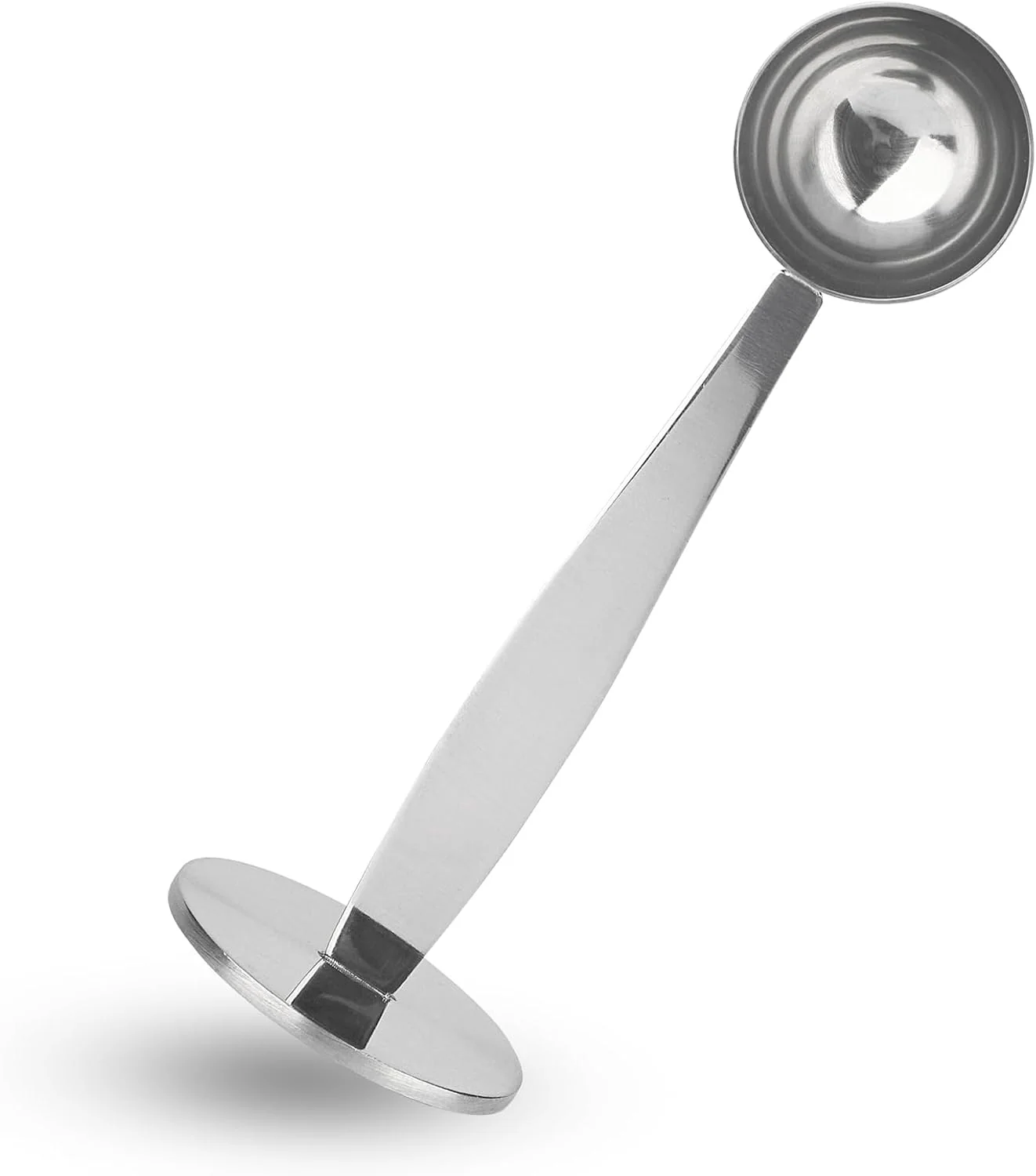Professional DFD 2-Inch-1 Coffee Scoops 304 Stainless Steel Tablespoon Measure Spoon with Pressed Bottom for Coffee Bean Press Coffee Grinding Pressing（Silver15 ml） Outstanding