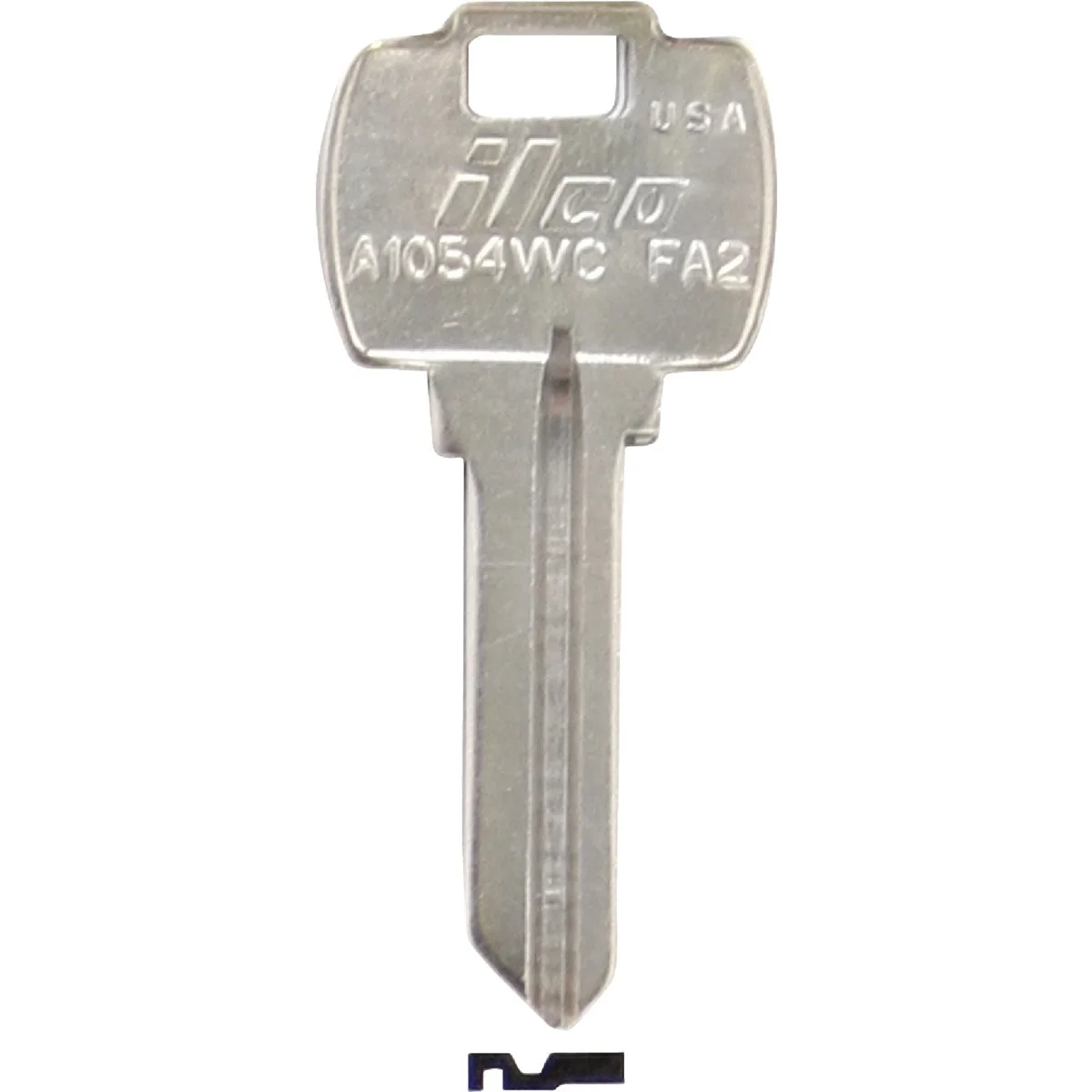 Unique ILCO Falcon Nickel Plated House Key FA2 10-Pack Organic