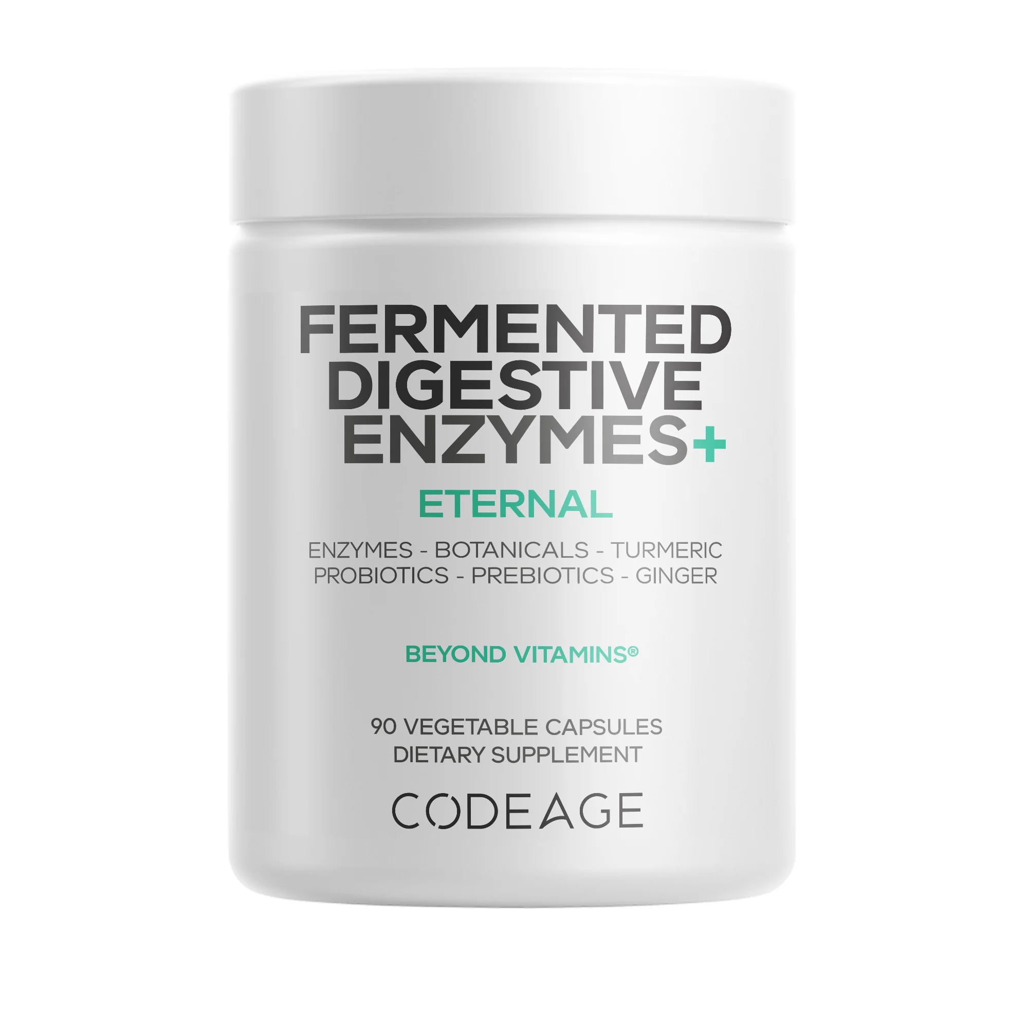 Breathable Codeage Fermented Digestive Enzymes Smooth