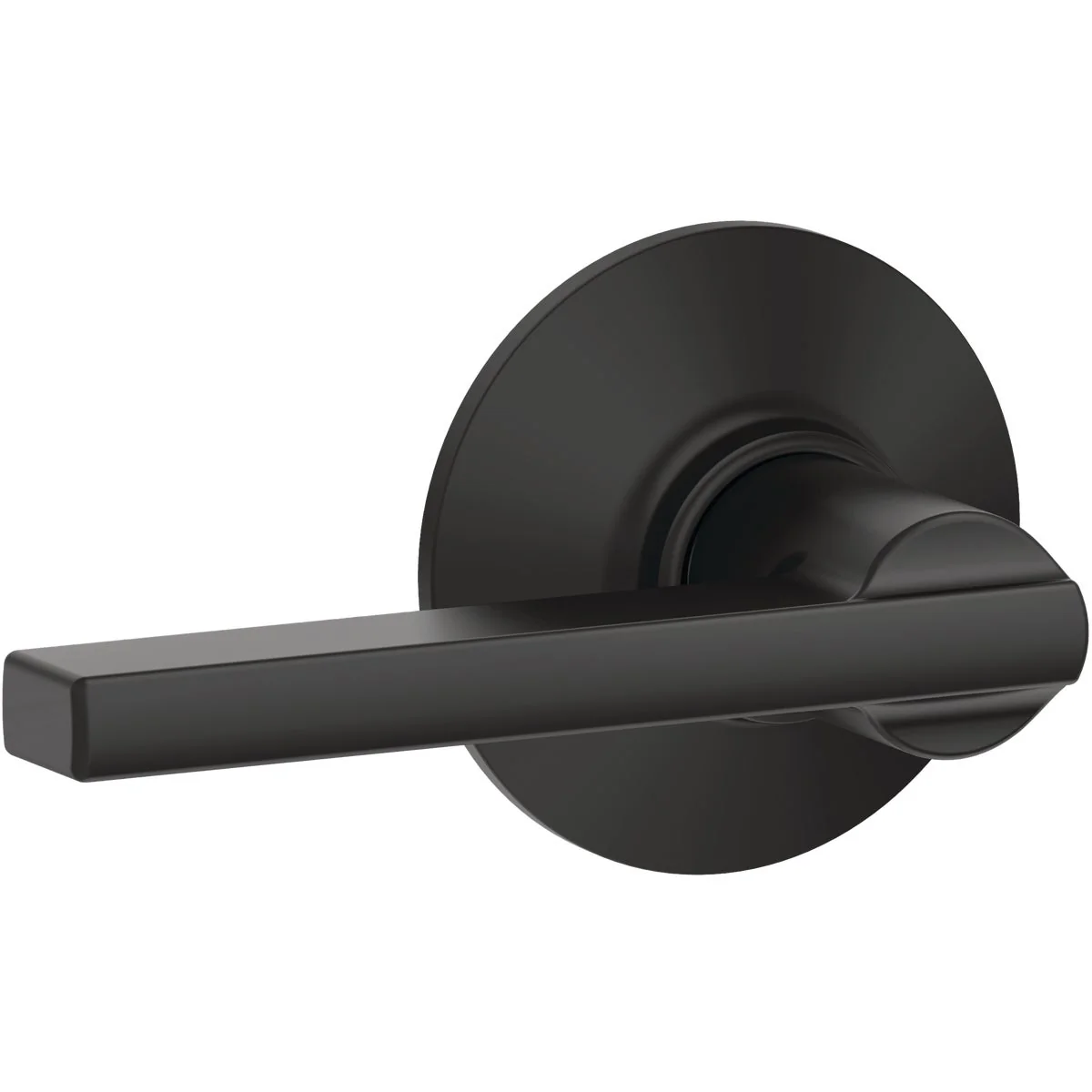 Original Schlage Latitude Matte Black Passage Door Lever High-Grade