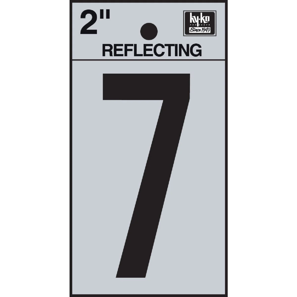 Practical Hy-Ko Vinyl 2 In. Reflective Adhesive Number Seven Authentic