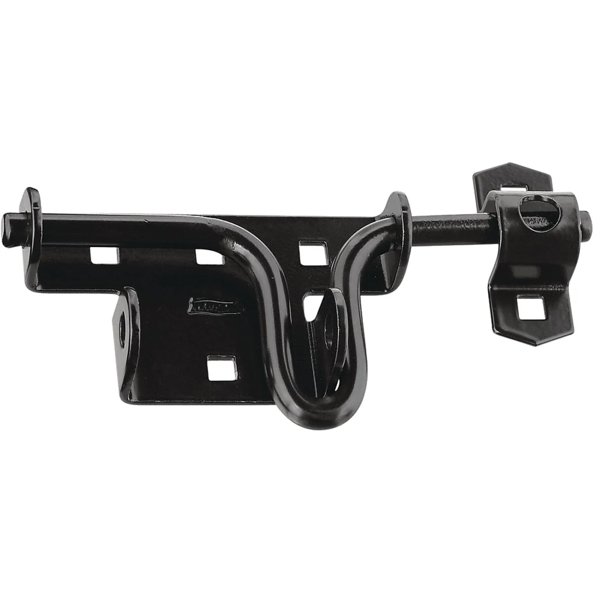 Selected National Black Slide Bolt Latch Reusable