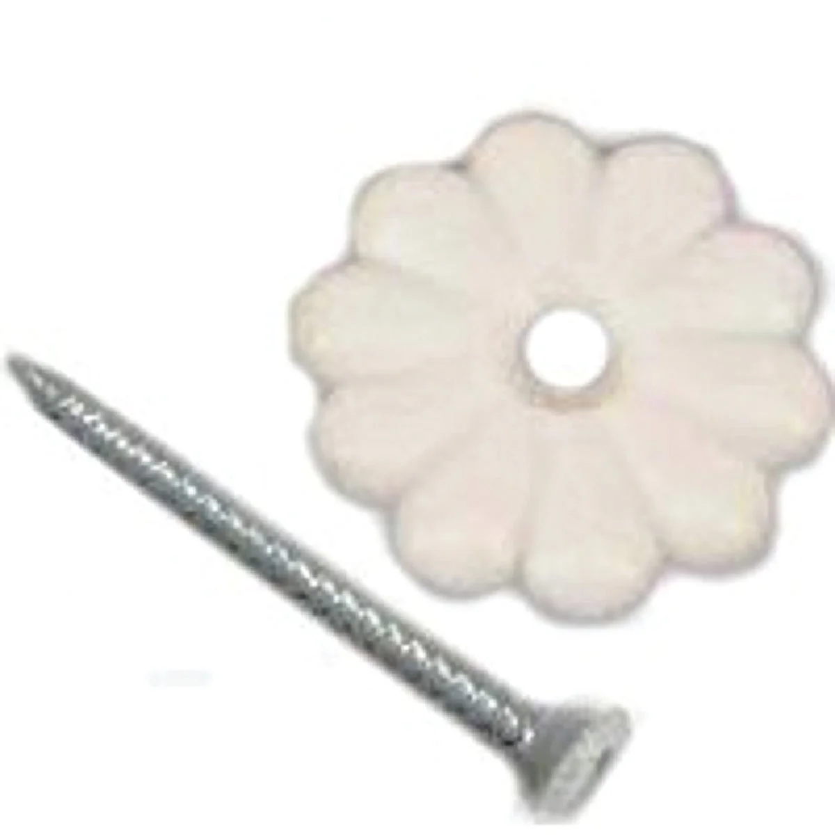 Superior United States Hardware White Rosette with Screws 24-Count Advanced