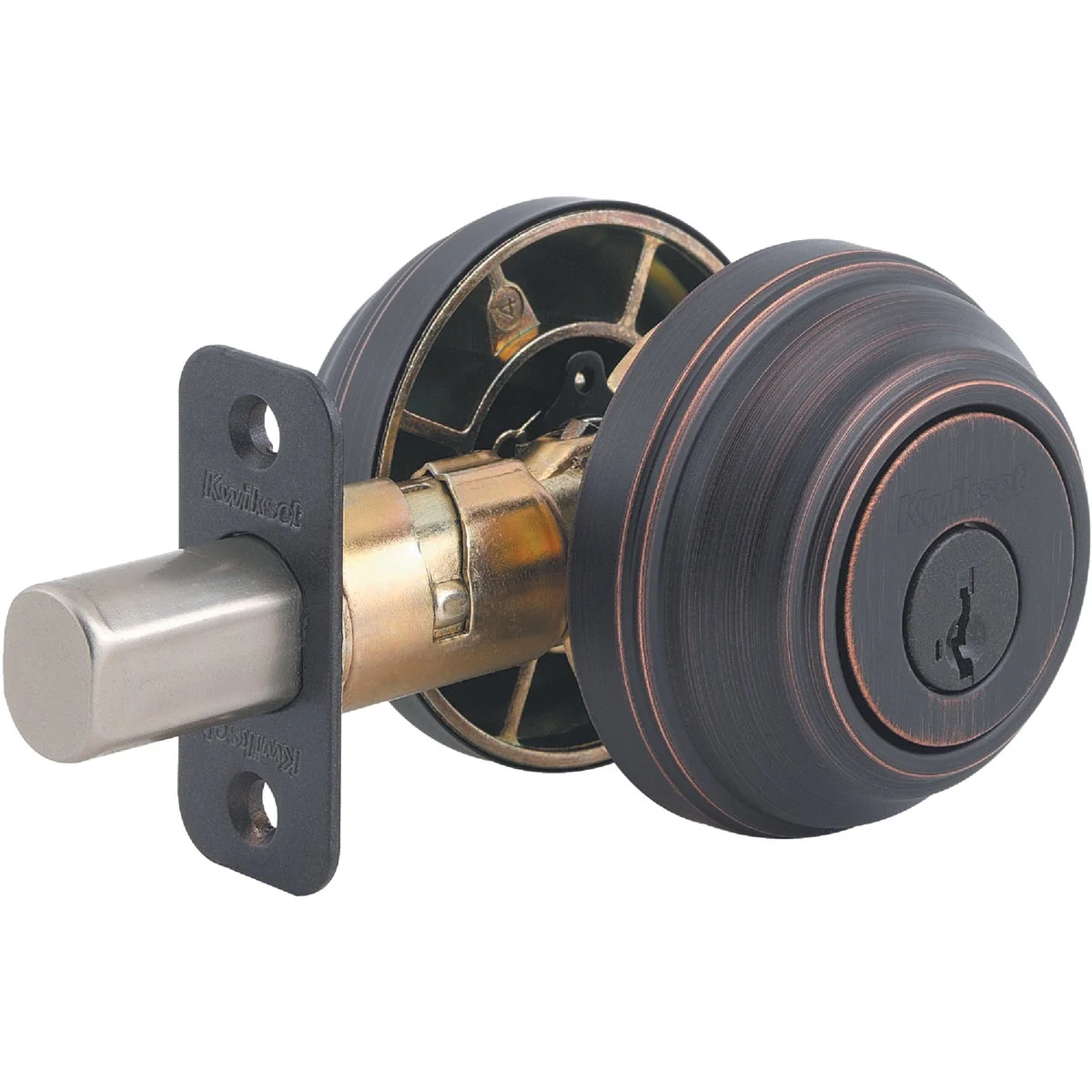 Genuine Kwikset Signature Series Venetian Bronze Double Cylinder Deadbolt with SmartKey Fine Crafted