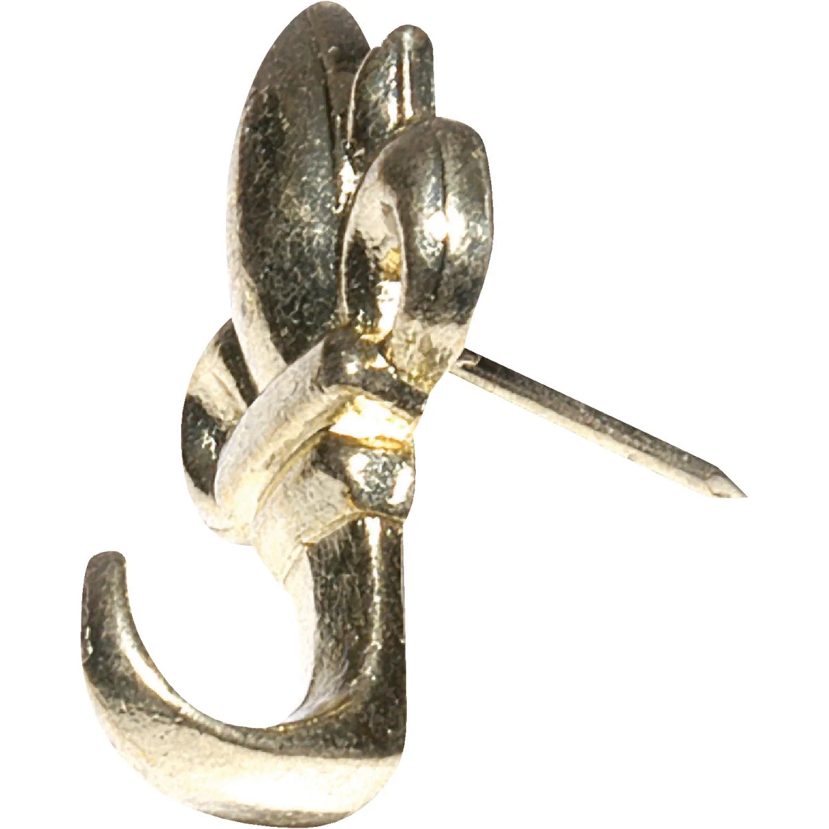 High-End Hillman Anchor Wire Fleu-de-Lis Decorative Push Pin Hanger 3 Count Classic