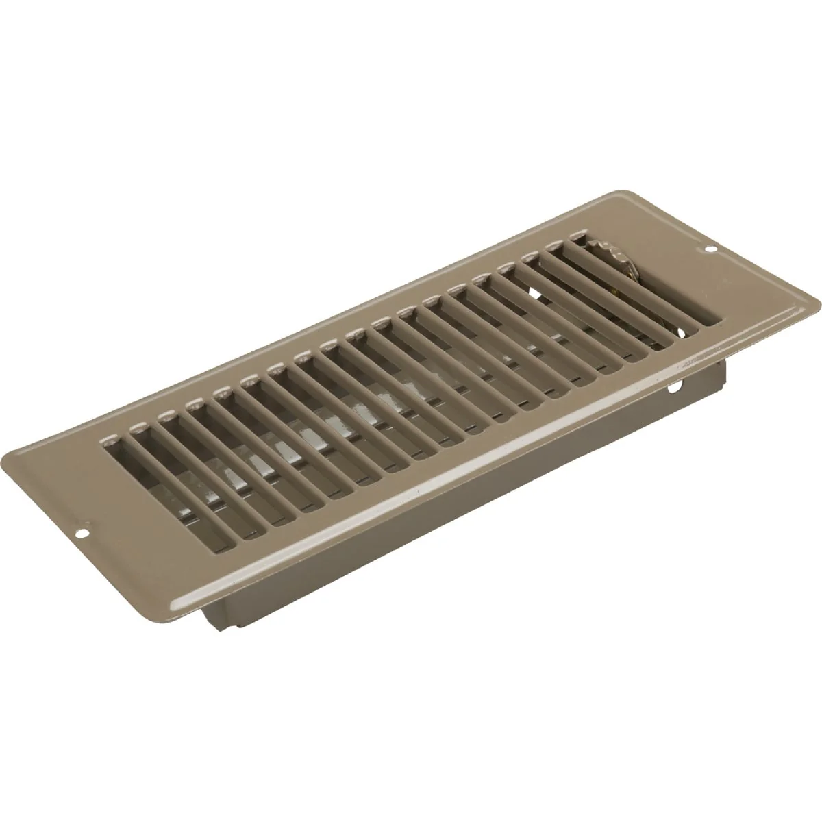 Original Design United States Hardware 4 In. x 10 In. x 1-5 16 In. Brown Steel Floor Register Fine Crafted