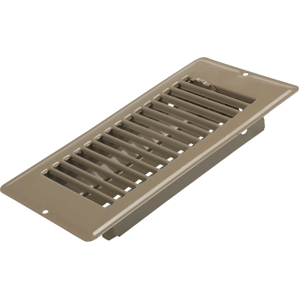 Original United States Hardware 4 In. x 8 In. x 1-5 16 In. Brown Steel Floor Register Organic
