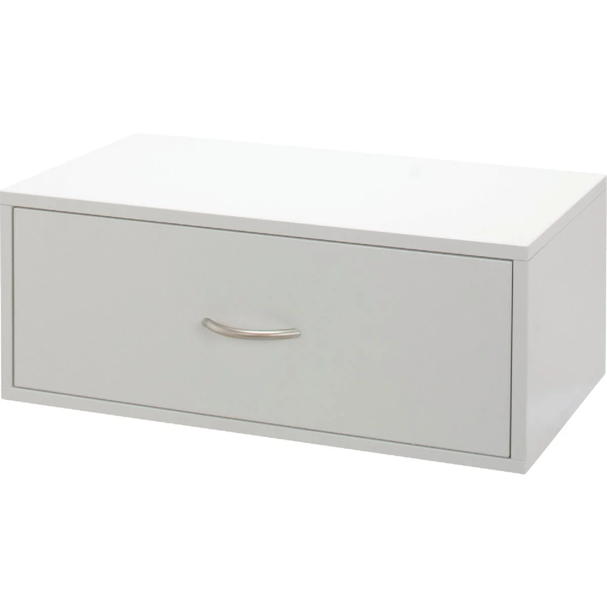 Effective domRail Double Hung 1-Drawer White Organization Box Detailed