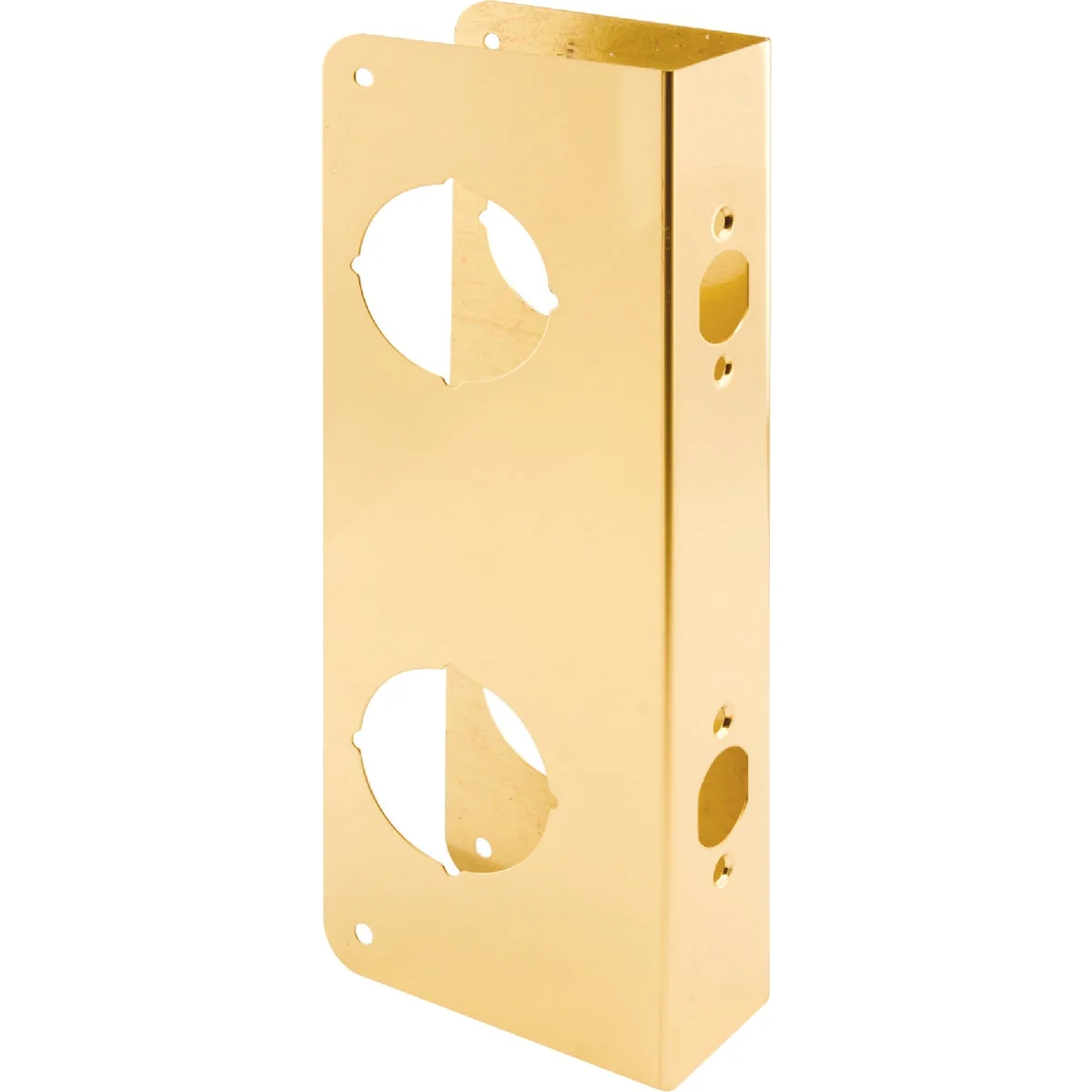 Fashionable Defender Security 10-7 8 In. Double Hole Brass Combo Lock Door Reinforcer Versatile