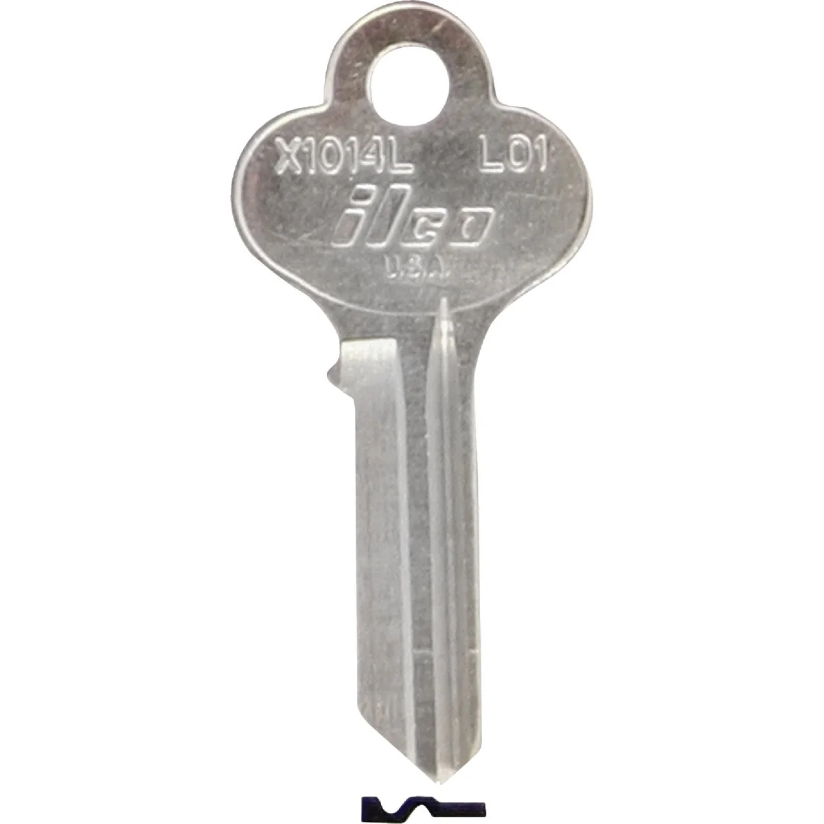 Verified ILCO Lori Nickel Plated House Key LO1 10-Pack Smooth