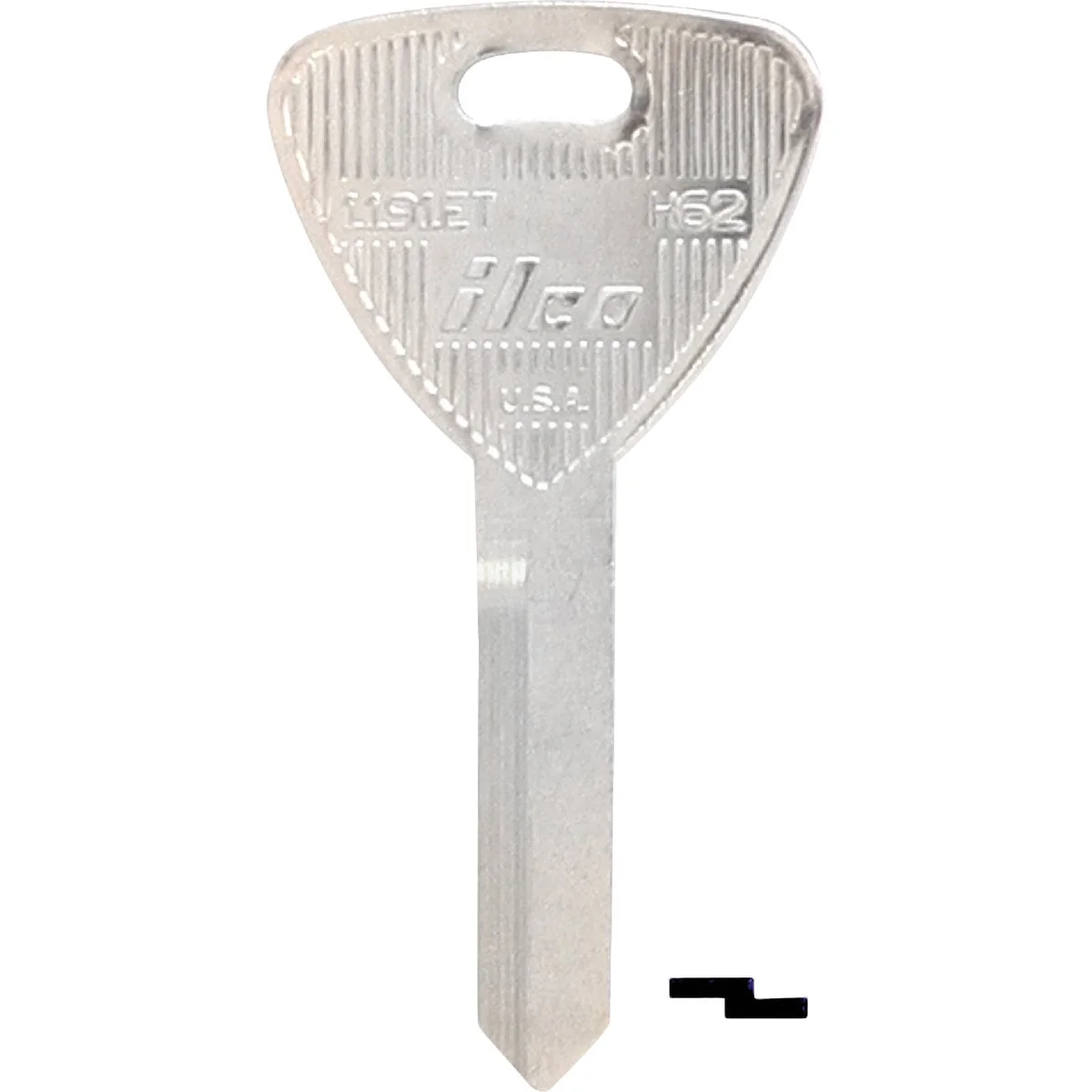 Versatile ILCO Ford Nickel Plated Automotive Key H62 10-Pack Flexible