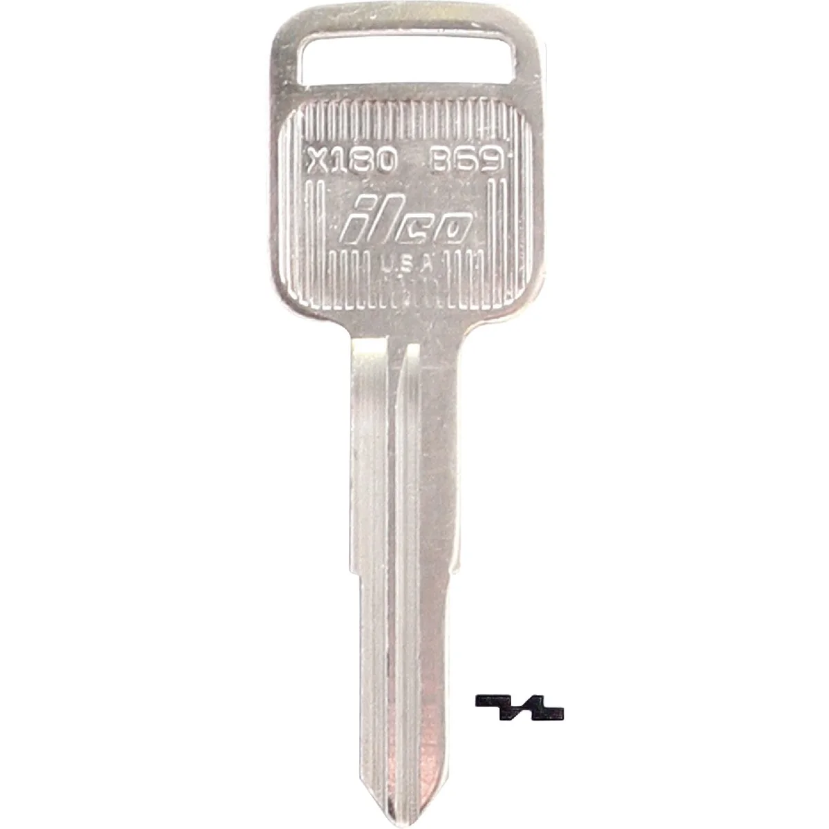 Crafted ILCO GM Nickel Plated Automotive Key B69 10-Pack Elite