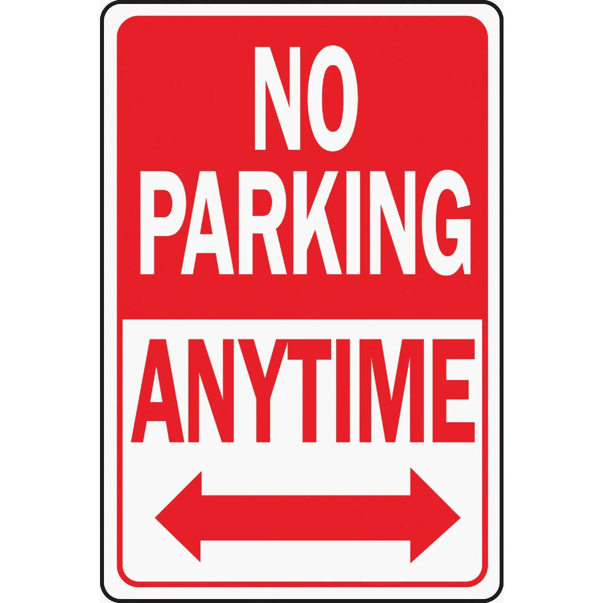 Original Design Hy-Ko Heavy-Duty Aluminum Sign No Parking Anytime Versatile