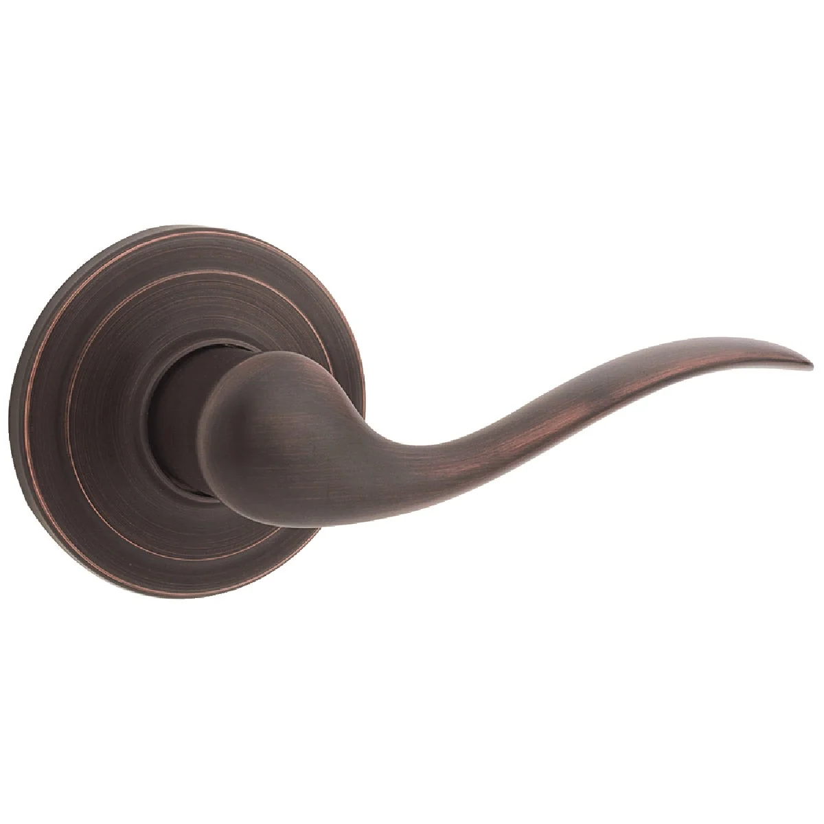 Reliable Kwikset Signature Series Venetian Bronze Right-Hand Tustin Dummy Door Lever Secure